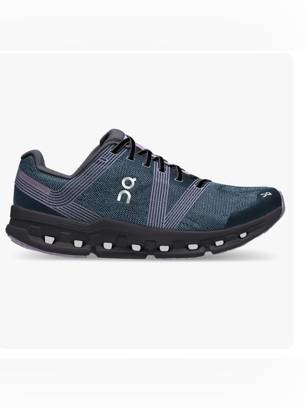 On Cloudgo, Men's Black/Eclipse o Black Shale Running Shoe. Size 9